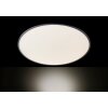 Plafonnier Wofi LINOX LED Argenté, 1 lumière, Télécommandes