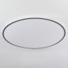 Plafonnier Champa LED Argenté, 1 lumière, Télécommandes
