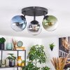 Gastor Plafonnier, Boule lumineuse Bleu, Chrome, Vert, Clair, Fumé, 3 lumières Gastor Plafonnier, Boule lumineuse Bleu, Chrome, Vert, Clair, Fumé, 3 lumières