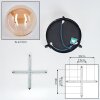 Chehalis Plafonnier, Boule lumineuse Ambre, 3 lumières