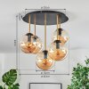 Gastor Plafonnier, Boule lumineuse Laiton, Noir, 5 lumières
