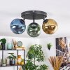 Ripoll Plafonnier, Boule lumineuse Bleu, Or, Vert, 3 lumières