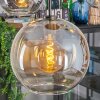 Koyoto Suspension, Boule lumineuse, Suspension Ambre, Clair, Fumé, 5 lumières