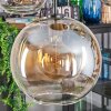 Koyoto Suspension, Boule lumineuse, Suspension Ambre, Clair, 5 lumières