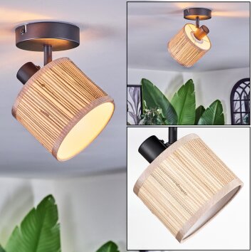 Bongal Plafonnier, Spot de plafond Noir, 1 lumière Bongal Plafonnier, Spot de plafond Noir, 1 lumière