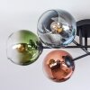 Koyoto Plafonnier, Boule lumineuse 59 cm Bleu, Vert, Clair, Cuivré, 6 lumières