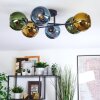 Koyoto Plafonnier, Boule lumineuse 59 cm Bleu, Or, Vert, 6 lumières