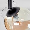 Chehalis Plafonnier, Boule lumineuse Ambre, Clair, 3 lumières