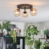 Chehalis Plafonnier, Boule lumineuse Ambre, Clair, 3 lumières