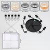 Koyoto Suspension, Boule lumineuse, Suspension Ambre, Clair, Fumé, 5 lumières