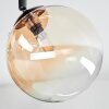Chehalis Plafonnier, Boule lumineuse Ambre, Clair, Fumé, 4 lumières