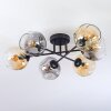 Ripoll Plafonnier, Boule lumineuse Ambre, Clair, Fumé, 6 lumières