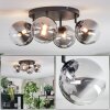Chehalis Plafonnier, Boule lumineuse Clair, Fumé, 4 lumières