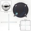 Chehalis Plafonnier, Boule lumineuse Clair, Fumé, 4 lumières