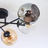 Ripoll Plafonnier, Boule lumineuse Ambre, Clair, Fumé, 6 lumières