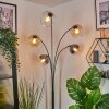 Koyoto Boule lumineuse, Lampadaire Ambre, Clair, Fumé, 5 lumières