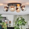 Chehalis Plafonnier, Boule lumineuse Ambre, Clair, Fumé, 4 lumières