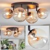 Chehalis Plafonnier, Boule lumineuse Ambre, Clair, 4 lumières