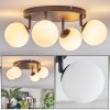 Chehalis Plafonnier, Boule lumineuse Blanc, 4 lumières