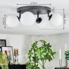 Chehalis Plafonnier, Boule lumineuse Blanc, 4 lumières