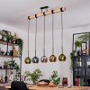 Koyoto Suspension, Boule lumineuse, Suspension Écru, Noir, 5 lumières