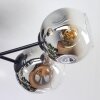 Ripoll Plafonnier, Boule lumineuse Chrome, Clair, Fumé, 6 lumières