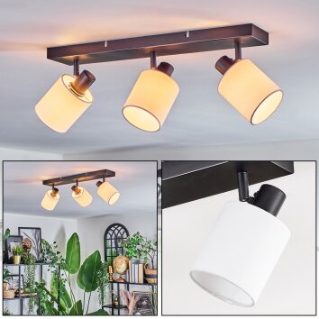 Fallhagen Plafonnier, Spot de plafond Noir, 3 lumières