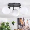 Gastor Plafonnier, Boule lumineuse Blanc, 3 lumières