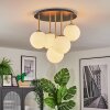 Gastor Plafonnier, Boule lumineuse Laiton, Noir, 5 lumières