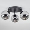 Chehalis Plafonnier, Boule lumineuse 48.5 cm Chrome, Fumé, 3 lumières