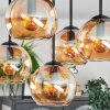 Koyoto Plafonnier, Boule lumineuse 37 cm Ambre, 5 lumières