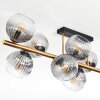 Koyoto Plafonnier, Boule lumineuse Or, Noir, 10 lumières