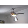 Ventilateur Globo PRIMO Argenté, Blanc, 2 lumières, Télécommandes