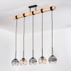 Koyoto Suspension, Boule lumineuse, Suspension Écru, Noir, 5 lumières Koyoto Suspension, Boule lumineuse, Suspension Écru, Noir, 5 lumières