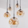 Ripoll Suspension, Boule lumineuse, Suspension Ambre, Clair, 5 lumières