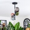 Chehalis Plafonnier, Boule lumineuse 27 cm Bleu, Chrome, Vert, Clair, Cuivré, Fumé, 4 lumières