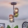Chehalis Plafonnier, Boule lumineuse 27 cm Bleu, Chrome, Vert, Clair, Cuivré, Fumé, 4 lumières