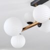Chehalis Plafonnier, Boule lumineuse Or, Noir, 8 lumières