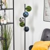 Gastor Boule lumineuse, Lampadaire 33 cm Bleu, Chrome, Vert, Fumé, 5 lumières