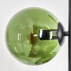 Gastor Boule lumineuse, Lampadaire 33 cm Bleu, Chrome, Vert, Fumé, 5 lumières