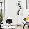 Gastor Boule lumineuse, Lampadaire 34 cm Bleu, Chrome, Vert, Fumé, 6 lumières