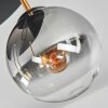 Gastor Plafonnier, Boule lumineuse Laiton, Noir, 5 lumières