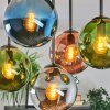 Gastor Plafonnier, Boule lumineuse Bleu, Chrome, Vert, Cuivré, Fumé, 5 lumières
