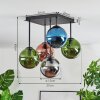 Gastor Plafonnier, Boule lumineuse Bleu, Chrome, Vert, Cuivré, Fumé, 5 lumières