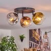 Ripoll Plafonnier, Boule lumineuse Chrome, Or, Clair, Cuivré, Fumé, 3 lumières