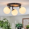 Chehalis Plafonnier, Boule lumineuse 44 cm Blanc, 3 lumières
