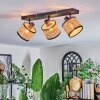 Ramila Plafonnier, Spot de plafond Noir, 3 lumières