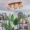 Ramila Plafonnier, Spot de plafond Noir, 3 lumières