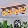 Ramila Plafonnier, Spot de plafond Noir, 4 lumières