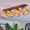 Ramila Plafonnier, Spot de plafond Noir, 4 lumières